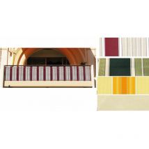 Telo antisguardo in rotolo per balcone h75 cm x 500cm - 5mt vari colori colore: bordeaux/crema