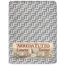 Telo arredo copritutto gran foulard copriletto copridivano tessuto fashion Grigio 1 piazza
