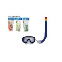 Maschera con boccaglio diversi colori