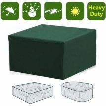 Telo Di Protezione Impermeabile Rettangolare Per Mobili Da Giardino, Protezione Uv, 13 Misure (verde) - 126x126x74cm
