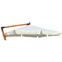 Megashopitalia - Telo di Ricambio per Ombrellone Decentrato Legno 3x4 mt Top Airvent Tipo Pesante 380gr/mq Impermeabile Fissaggio a Vite