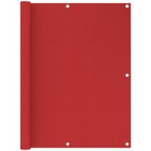 Telo frangivista per balcone,Paravento da Balcone,Rete ombreggiante Rosso 120x300 cm in hdpe XZZ935657 BonneVie