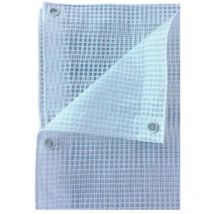 Telo Telone Occhiellato 350x300 cm Copertura Multiuso Bianco