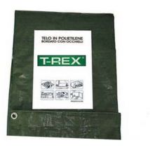 Telo occhiellato bordato con angoli rinforzati 150 gr. medio - MT.6X8 - GR.150 al mq. - verde/blu