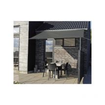 Telo da esterno Eurogarden ombreggiante parasole quadrato idrorepellente colore grigio, 3x3x3 metri