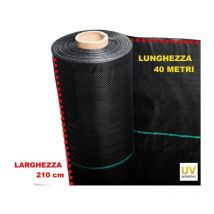 Notek Srl - Telo professionale per pacciamatura anti alga/ erbacce in polipropilene 210cm x 40m - 100gr/mq