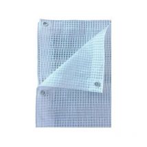 Telo retinato trasparente in pe Leno 120 gr/m2, occhiellato 200x300cm Fredi