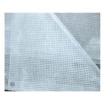 Telo tenda pe retinato trasparente con occhioli - CM.300X100