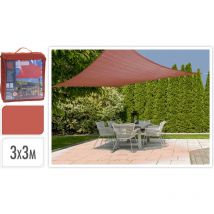 Telo vela ombreggiante 3X3MT color terracotta arredo esterno
