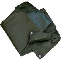 Telone occhiellato pe pesante verde Hand gr/mq 180 mt 5X8