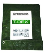 Telo occhiellato bordato con angoli rinforzati 200 gr. pesante - mt.5x6 - gr.200 al mq. - colore verde/blu