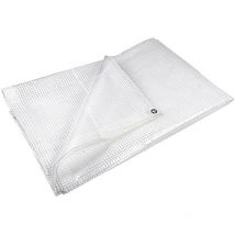 Telone retinato con occhielli mt 3 x 3 bianco - 160 gr./mq.