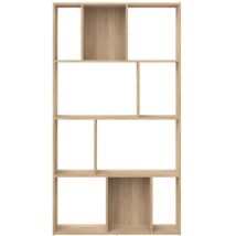 Temahome - Bibliothèque 10 Niches 98x33x181 Cm Chêne - Toranto
