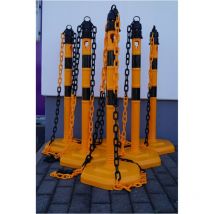 Kettenpfosten-Set, g/s 6 Pfosten + 5x3 m Kette - Temka
