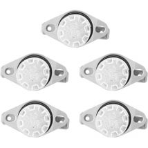 Rosvola - Ej.Life Kein Schalter, Temperaturschalter, 5 Stück, Ksd301, Schalter, Temperaturregelung, Thermoschalter, 250 v, 10 a, Nr (65°C)