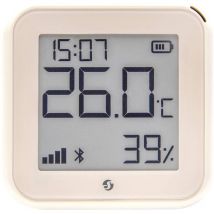 Shelly - Plus h&t Gen. 3 Ivory Capteur thermométrique/hygrométrique sans fil Bluetooth, Wi-Fi