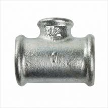 Temperguss Rohr T-Stück 2 x 1 1/4 x 2' Reduzierung T-Stücke verzinkt