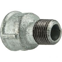 Temperguss-Gewindefitting verzinkt Reduziermuffe, ig x ag 1 1/2 x 3/4 Zoll, Typ 246, dvgw