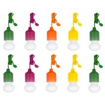 10 Lampadine a Led Portatile Colorata Senza Corrente x Casa Campeggio Giardino - Tempo Di Saldi