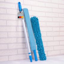 Spolverino In Microfibra Per Polvere Con Manico Allungabile e Flessibile - Tempo Di Saldi