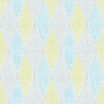 Tempo Leaf Wallpaper Galerie Paste the Wall Natural Tree Blue Green White