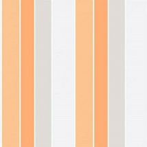 Tempo Striped Wallpaper Galerie Paste the Wall Orange White Beige