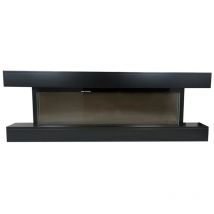 Tempo Style - Camino elettrico alaro ultra+ Caminetto a parete da incasso Stufa ventilata da 750W/1500W a basso consumo, con telecomando, timer,