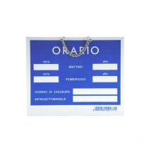 Tempopol Bleu Horaires d'ouverture cm 15X11