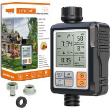 Temporizador De Riego Automático, Temporizador De Riego De Jardín, Temporizador De Grifo De Riego Conectado, Cerradura Impermeable Ip65