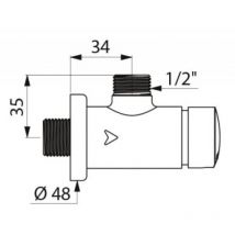 Temposoft 2 douches eq 1/2 Delabie