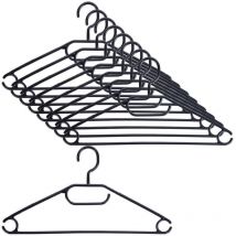 Ten rotating clothes hangers in black plastic - practical solution 50930275 50930275 50930275 50930275 50930275