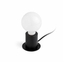 Faro Barcelona – Ten Tischlampe schwarz – 62169 – Aluminium, Mattschwarz, IP20, 7,5 cm, 9 cm, 9 cm, 6 cm, E27, 15 W
