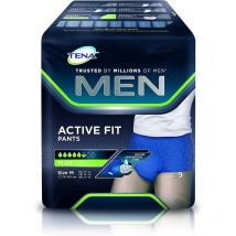 Tena - man pant boxer assorbenti per perdite urinarie 9 pz taglia m