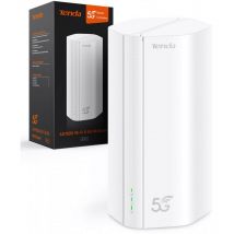 Tenda 5G01 Routeur 5G WiFi 6 1500Mbps - Modem 5G/4G LTE Double Bande, Slot Carte SIM Nano Débloqué, Plug et Play, Port Gigabit WAN/LAN, 6 Antennes