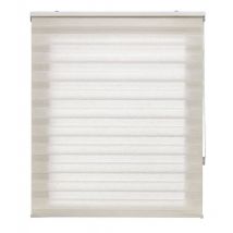 Tenda a Rullo bicolore notte e giorno Purline VELIRA130x180CRUDO - 8x8x139 cm