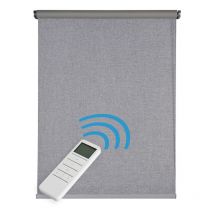 Estor Motorizado Enrollable Opaco Blackout Automático con batería, motor y mando Premium - Grigio