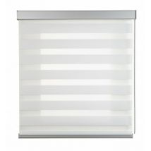 Tenda a rullo Notte e Giorno Alubox, tenda a rullo con finiture in alluminio premium, Bianco, 100 x 250 cm - Bianco