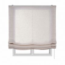 Estor Plegable sin Varillas, Estor Paqueto Translúcido para Ventanas y Puertas - Beige