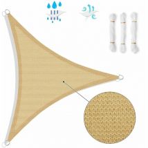 Tenda a vela telo triangolare ombreggiante per arredo esterno giardino mare colore: bianco dimensione disponibile: 3,6 x 3,6 x 3,6 metri