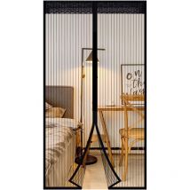 Tenda Antizanzare Con Magnete Senza Foratura Zanzariera Magnetica La Porta Si Chiude Automaticamente (150x220cm) Nero