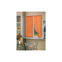 Tenda coppia bouclè 70 x 240 cm arancio – 100% poliestere – Tenda trasparente – Stile moderno
