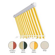 Tenda da sole da balcone San Giorgio - 300x300 cm Verde-Bianco