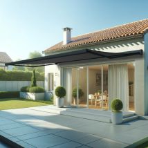 Tenda da sole a cassonetto integrale soa 6,00x3,50 m (Telecomando con Manovra di Emergenza - Grigio antracite - Grigio)