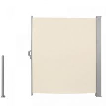 Jago - Tenda da Sole Laterale - 500 x 180 cm, Anti uv, Frangivento, Frangivista, Privacy, Beige - Paravento Laterale, Rettratile, Avvolgibile, da