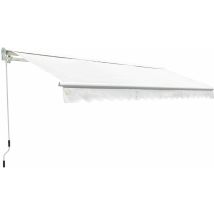 Tenda Da Sole Motorizzata 4,5x3m Tessuto Poliestere Kraus Lavanda Ecrù