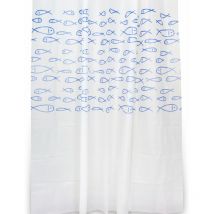 Rideau de douche 120x200 fantaisie poissons en peva mod. maui
