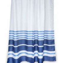 Metaform - Rideau de douche 240x200 fantaisie rayée en polyester mod. maiorca
