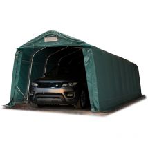 Tenda Garage 3,3 x 9,6 m Tenda Capannone in PVC 800 N e stabile costruzione in acciaio verde