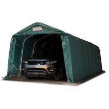 Tenda Garage 3,3x8,4 m Tenda Capannone in PVC 800 N e stabile costruzione in acciaio verde