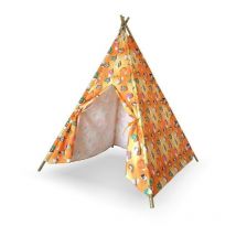 Tenda indiana per Bambini tepee Baby con Struttura in Bamboo 102X102X155H